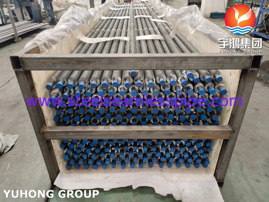 Tube à ailettes en spirale de G ASTM A179 pour la chaleur Exchager NDT de condensateur disponible