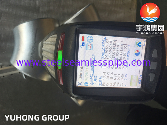 ASTM A403 / ASME SA403 WPS31254 Acier inoxydable en acier inoxydable sans couture à coude soudé à la fesse B16.9