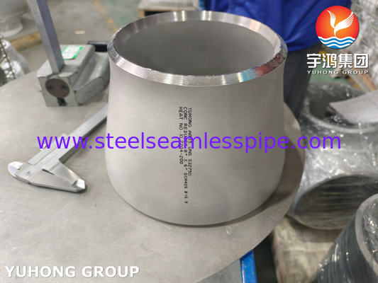 Réducteur duplex superbe de FAS 2507 de garnitures de tuyau d'acier d'ASTM A815 UNS S32750