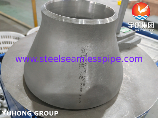 Réducteur duplex superbe de FAS 2507 de garnitures de tuyau d'acier d'ASTM A815 UNS S32750