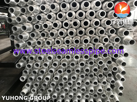 ASTM A179 Tubes à nageoires extrudées sans soudure en acier au carbone, tubes à nageoires avec nageoires AL