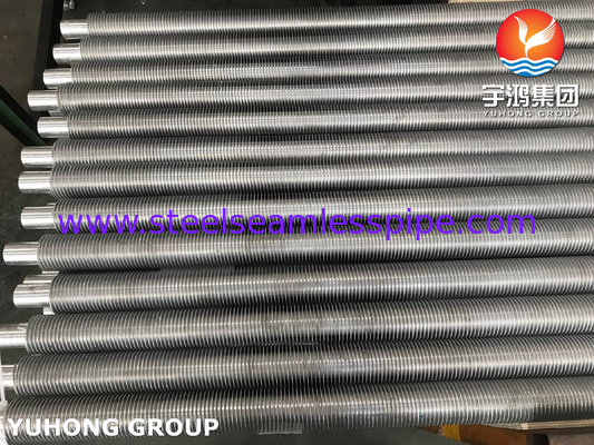 ASTM A179 Tubes à nageoires extrudées sans soudure en acier au carbone, tubes à nageoires avec nageoires AL