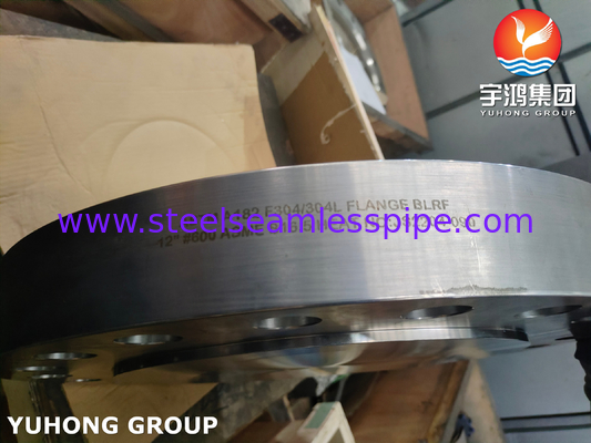 ASTM A182 F304/304L Blind B16.5 Flange forgée face soulevée BLRF # 600