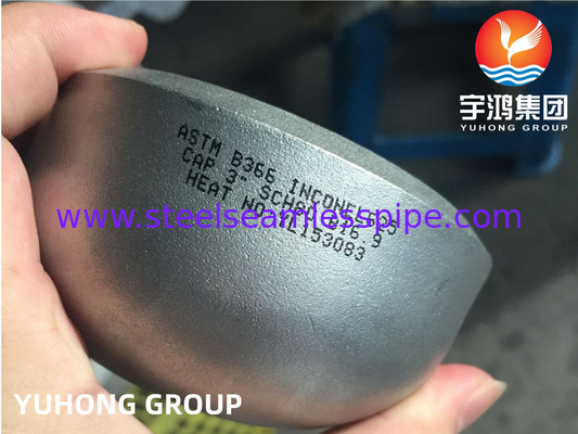 ASTM B366 Inconel 625 / UNS N06625 Fermeture à soupape de bout en ferraille en alliage de nickel