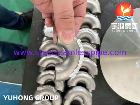 ASTM B366 N06022 raccords en acier allié Hastelloy C22 à coude de 180 degrés B16.9