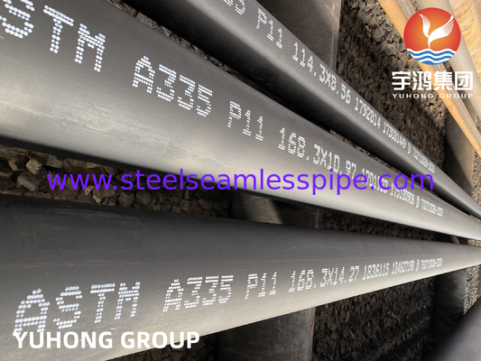 Pipe sans soudure en acier allié ASTM A335, ASME SA335 P5 P9 P11 P12 P22 P91 P92 Pour l'énergie des centrales électriques, des chaudières à fluides, de l'énergie thermique