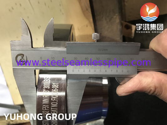 ASTM A182 F51 Flange en acier double forgé RF B16.5 pour pétrole et gaz