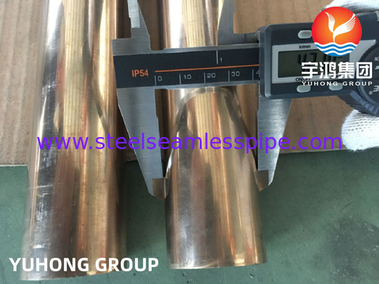 ASTM B466, ASME SB466 C70600 Pipe sans soudure en cuivre nickel pour échangeur de chaleur