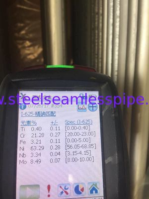 Tube sans couture de coude en U d'ASTM B444 Gr.2 INCONEL 625 pour l'application 100% UT et ET et HT d'échangeur de chaleur