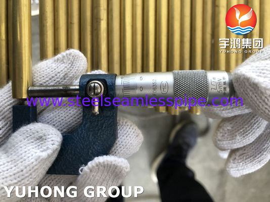 Tubes sans soudure en alliage de cuivre ASTM B111 C44300 Tubes en cuivre nickel 6M/PC,12M/PC