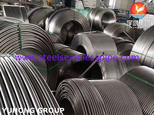 Tubes à bobine sans soudure en acier inoxydable pour échangeurs de chaleur ASTM A269 TP316L