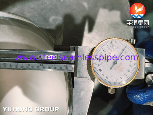 EN10253-4 1.4404 WP316L raccords de tuyaux en acier inoxydable à coude pour les usines de traitement de l'eau