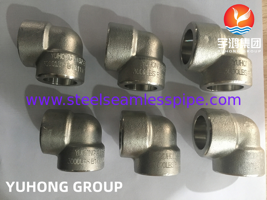 ASTM A182 F304 acier inoxydable forgé à 90 degrés.11