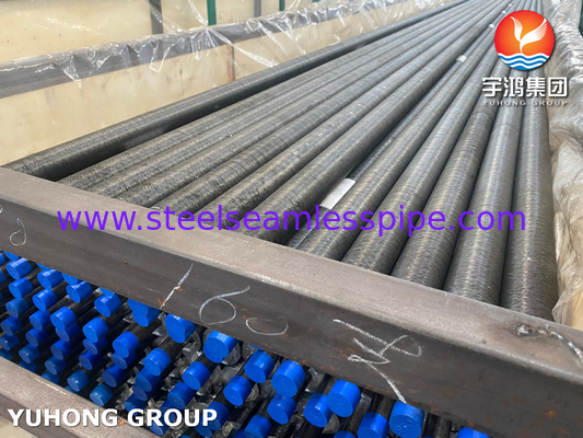 Tubes à nageoires d'acier au carbone de qualité A1 Asme Sa210 avec nageoires d'aluminium de type G incorporées