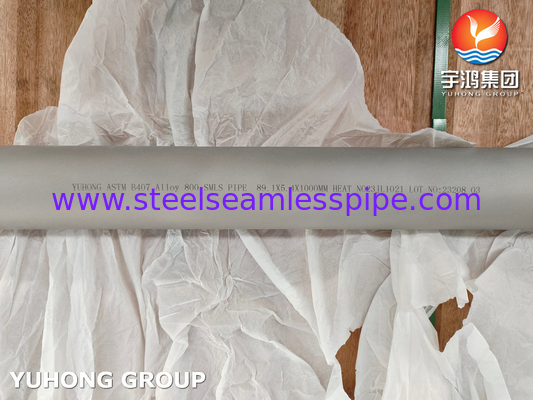 ASTM B407 ASME SB407 UNS N08810 Alliage 800 ALLIE NICKEL TUBE sans soudure ABS APPROUVÉ