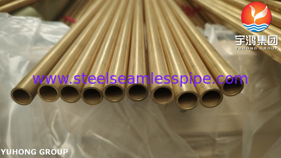 ASME SB111 ASTM B111 C68700 O61 Tubes sans soudure en laiton d'aluminium L1M pour évaporateur