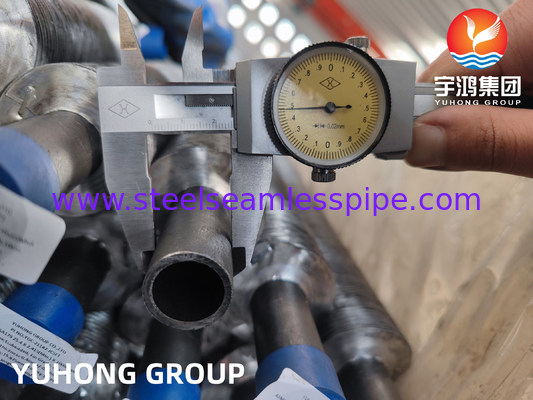 Tube à ailettes de type G intégré, tube en acier au carbone sans soudure ASME SA179 pour refroidisseurs d'air ​