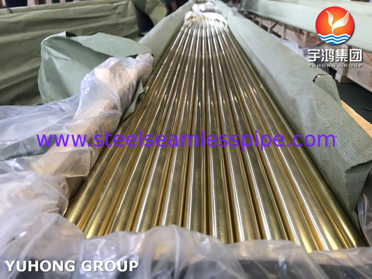 ASME SB111 C44300 Tubes en alliage de cuivre O61 finies à froid pour tubes d'échangeur de chaleur