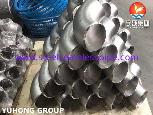 ASTM A815 S31803 Pipe à coude en acier duplex soudé à 90 degrés B16.9
