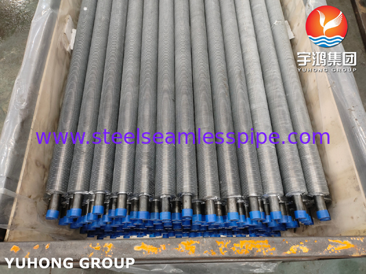 Tubes à aileron extrudés ASTM A179 Tubes en acier au carbone ASTM B241 6063 Ailerons recuit pour économiseur