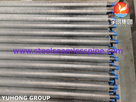 Tubes à aileron extrudés ASTM A179 Tubes en acier au carbone ASTM B241 6063 Ailerons recuit pour économiseur