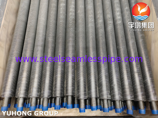 Tubes à aileron extrudés ASTM A179 Tubes en acier au carbone ASTM B241 6063 Ailerons recuit pour économiseur