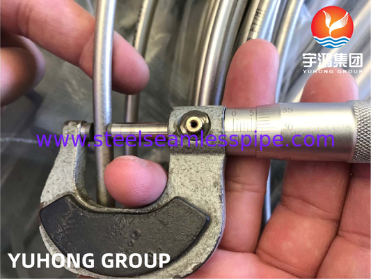 ASTM A269 316L acier inoxydable brillant recuit enroulé tubes laminés à froid pour l'injection chimique
