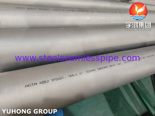 ASTM A312 TP316L Pipe sans soudure en acier inoxydable pour le pétrole et le gaz