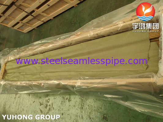 ASME SB111 C68700 Tubes sans soudure en laiton d'aluminium O61 pour l'échangeur de chaleur
