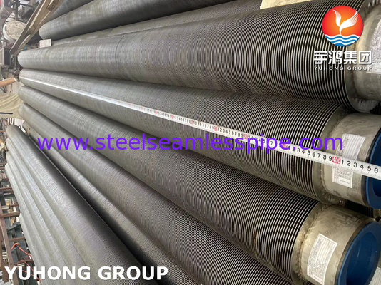 ASTM A376 TP347H S34709 Tubes à aileron spirale soudés à haute fréquence en acier inoxydable
