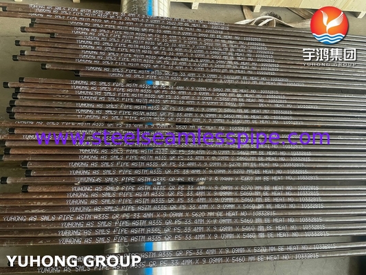 Pipe sans soudure en acier allié ASTM A335 P5 / X11CrMo5 Pipe de chaudière haute pression
