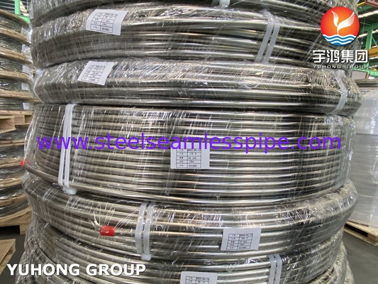ASTM A269 TP316/316L Tuyau en échangeur de chaleur en acier inoxydable, brillant et recuit
