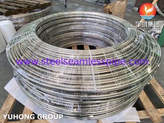 ASTM A269 TP316/316L Tuyau en échangeur de chaleur en acier inoxydable, brillant et recuit