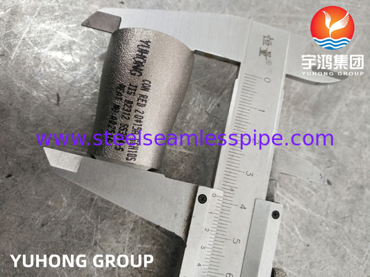 JIS B2312 SS304 Reducteur de soudage à bout sans couture ECC Reducteur raccords en acier inoxydable