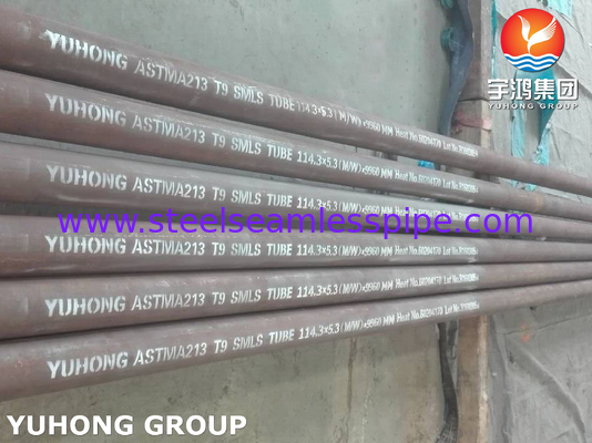 ASME SA213 T9 Tubes sans soudure en acier allié pour fours à chauffage à chauffage à chauffage à chauffage
