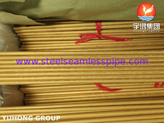 Tube sans couture en laiton en aluminium d'ASTM B111 C68700 anticorrosion