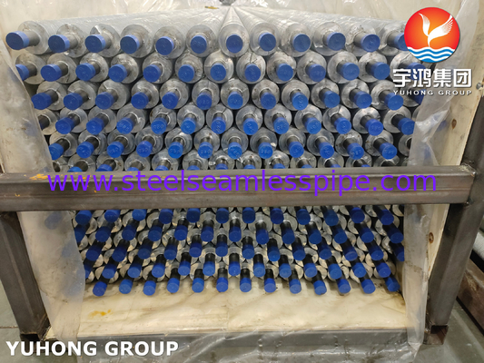 Échangeur de chaleur tube à aileron, type extrudé, ASTM A213 TP304 avec aluminium 6063