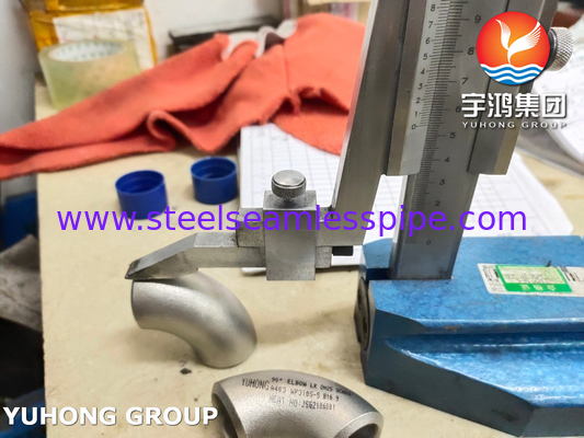 ASTM A403 WP310S-S acier inoxydable à rayon de 90 degrés coude longue
