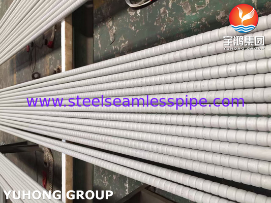 GOST9941 12X18H10T TP321 Tubes à nageoires ondulées en acier inoxydable pour refroidisseur d'air