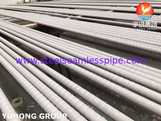 GOST9941 12X18H10T TP321 Tubes à nageoires ondulées en acier inoxydable pour refroidisseur d'air