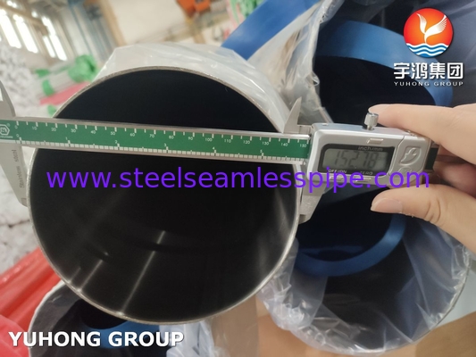 Tubes sanitaires polissés en acier inoxydable de qualité alimentaire ASTM A270