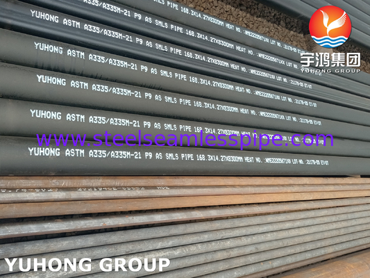 ASTM A335/ ASME SA335 P9 Pipe sans soudure en acier allié