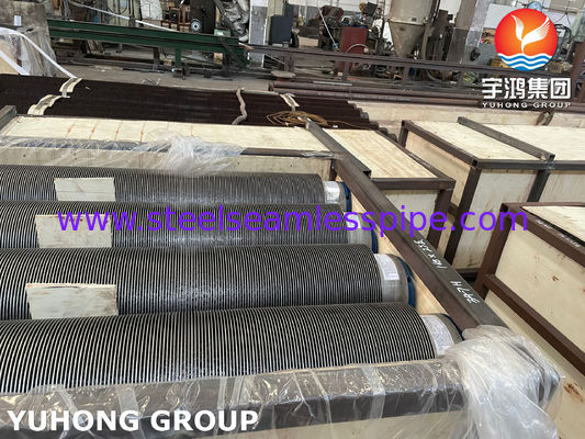 Tubes soudés en spirale en alliage d'acier poli sur mesure pour le transfert de chaleur