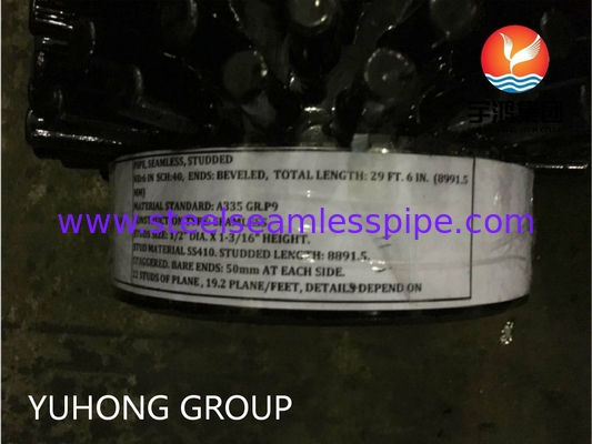 Tubes ovale sablées en forme de HFW ASTM A335 P9 à boutons pour soudage à haute fréquence