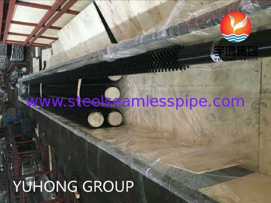 Tube à ailettes clouté ASTM A335 P9 de forme ovale sablée pour soudage à haute fréquence