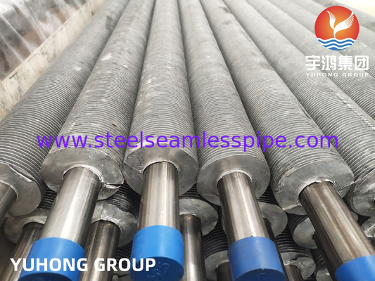 ASME SA249 TP304 AL Tubes à nageoires de type T extrudées pour échangeur de chaleur de four à sec Forme ronde