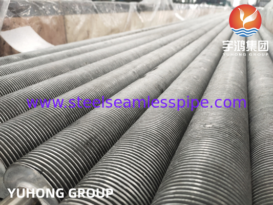 ASME SA249 TP304 AL Tubes à nageoires de type T extrudées pour échangeur de chaleur de four à sec Forme ronde
