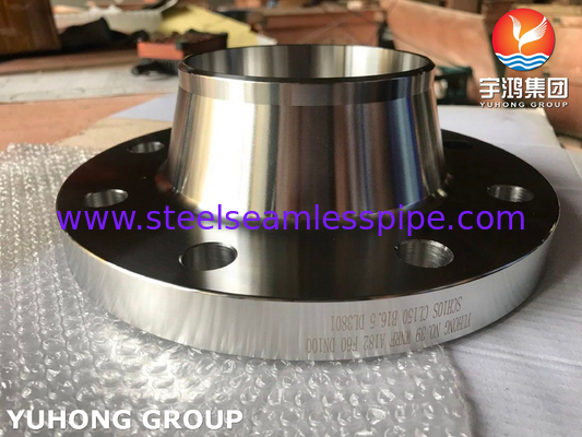 ASTM A182 F60 Flanche forgée en acier duplex à face levée avec cou soudé / WNRF