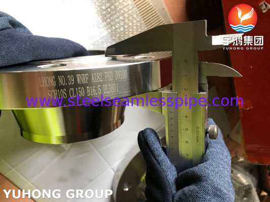 ASTM A182 F60 Flanche forgée en acier duplex à face levée avec cou soudé / WNRF