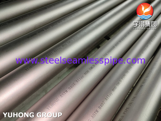 ASTM B407 Alloy 800 Tube en alliage de nickel pour échangeur de chaleur de chaudière